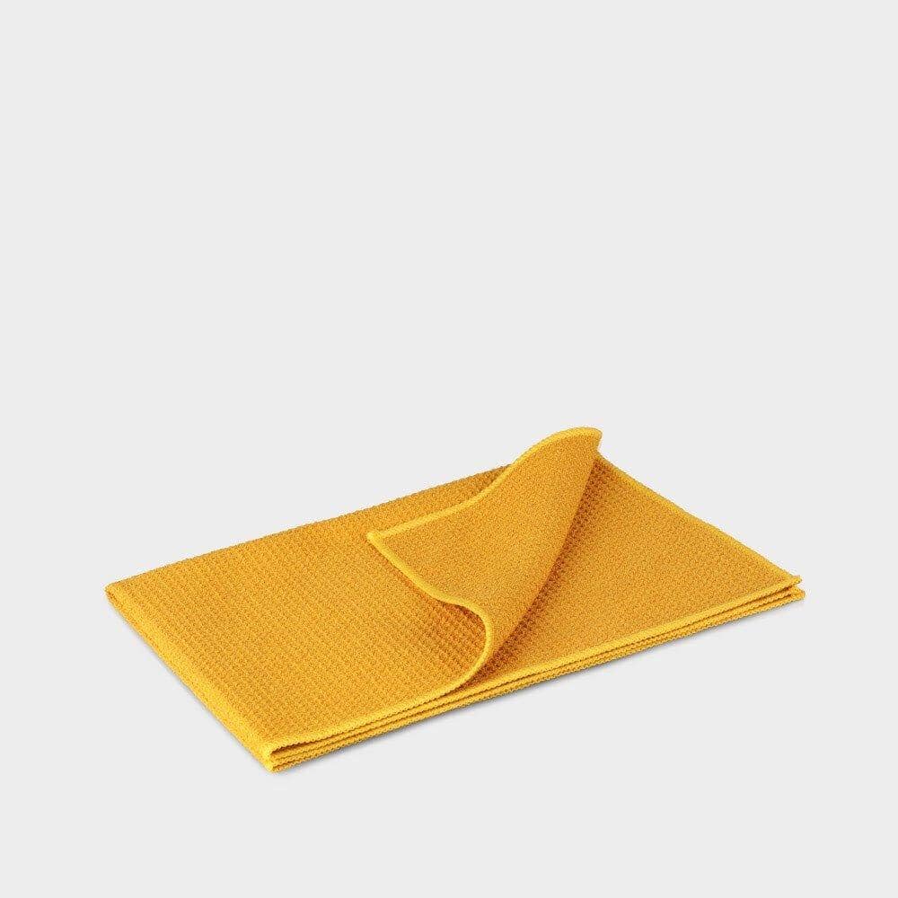Professional Waffle Weave Microfiber Towel-Yellow (86-879)