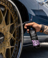 Spraying Imperial Wheel Cleaner_ Polished Wheel Kit