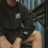 Oversized Signature Logo Crew Neck_ Man Wearing