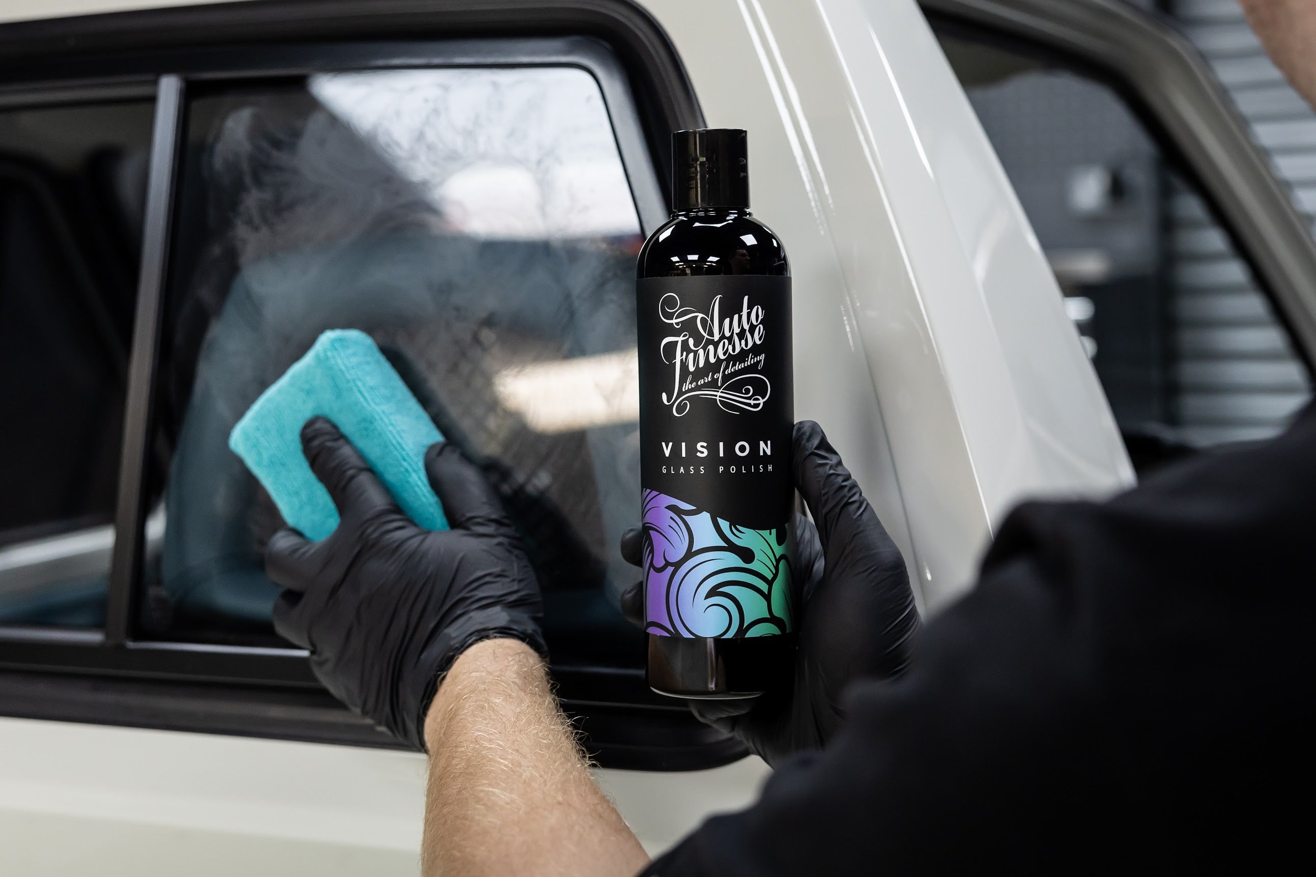 Auto Finesse | Vision Glass Polish - Eliminate Tough Build Up &amp; Restore Glass