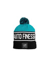 Bobble Knitted Beanie_ Teal