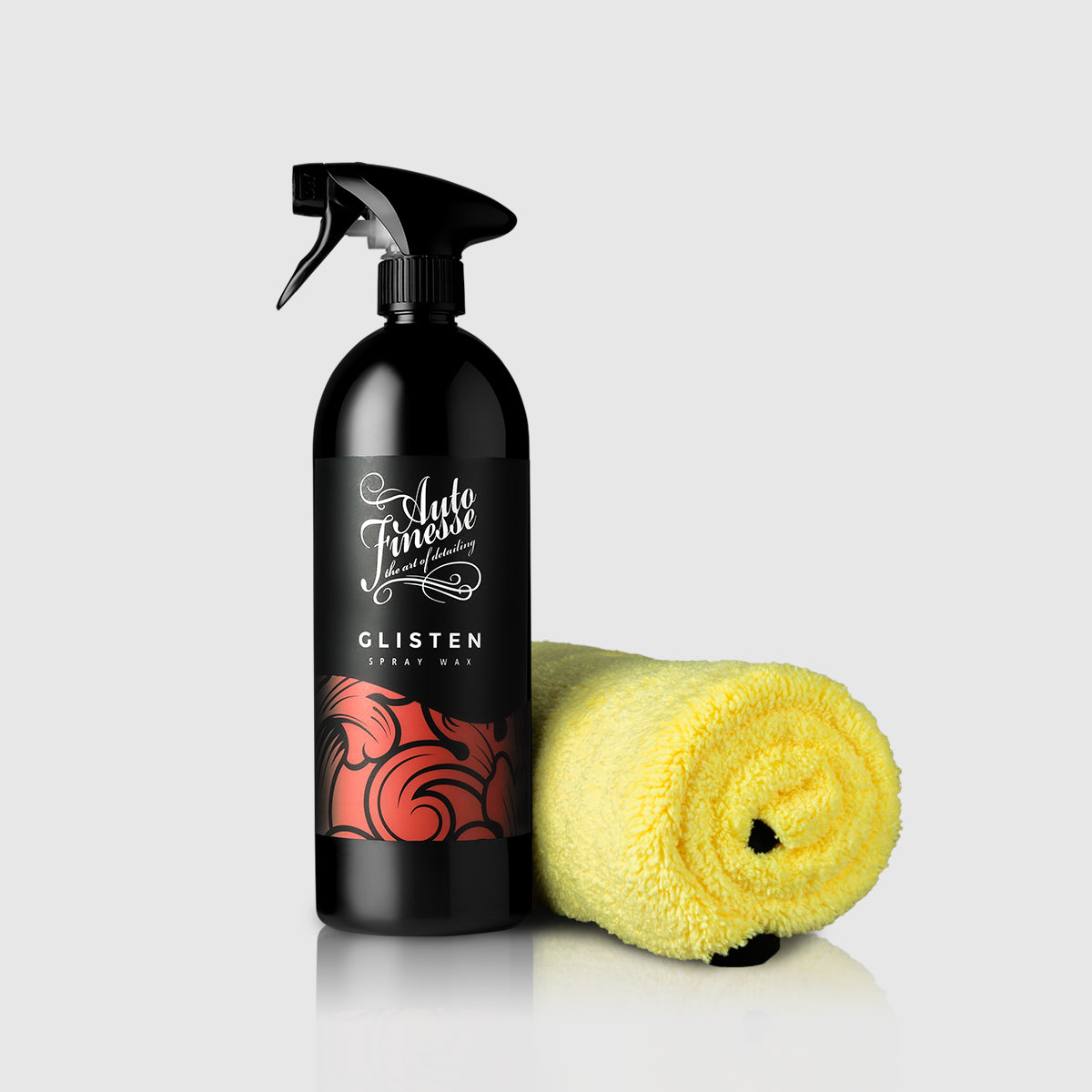 Glisten Spray Wax 1L & Primo Plush Microfibre