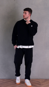 Signature Crew - Black Sweatshirt