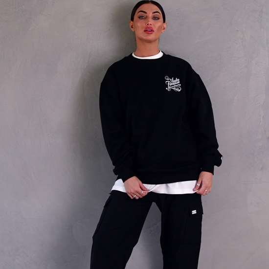 Signature Crew - Black Sweatshirt